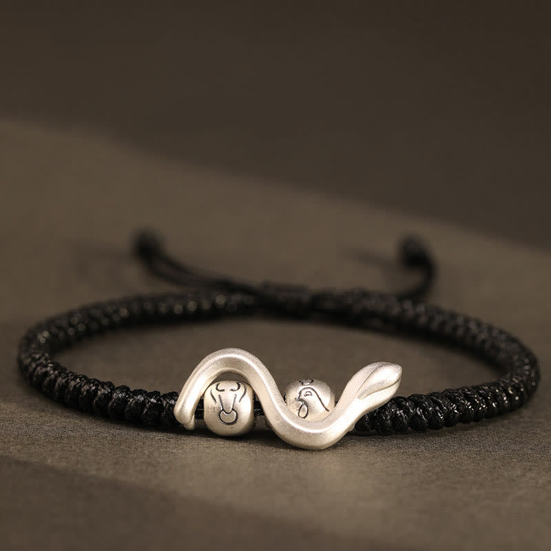 KarmaRipple's Red String 999 Sterling Silver Year of the Snake Strength Bracelet p24