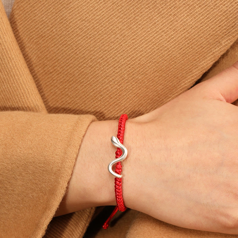 KarmaRipple's Red String 999 Sterling Silver Year of the Snake Strength Bracelet p10