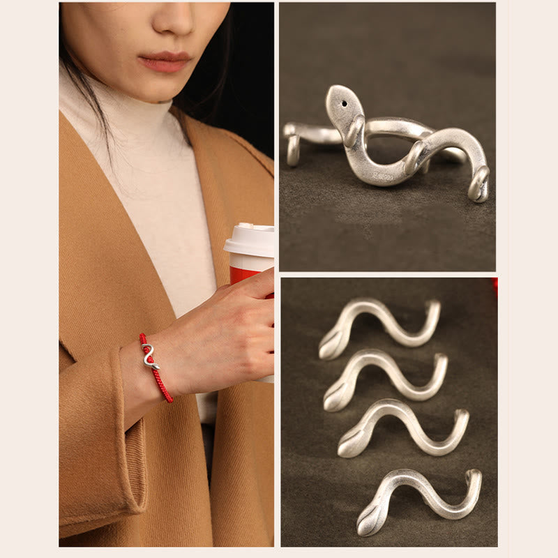 KarmaRipple's Red String 999 Sterling Silver Year of the Snake Strength Bracelet p12