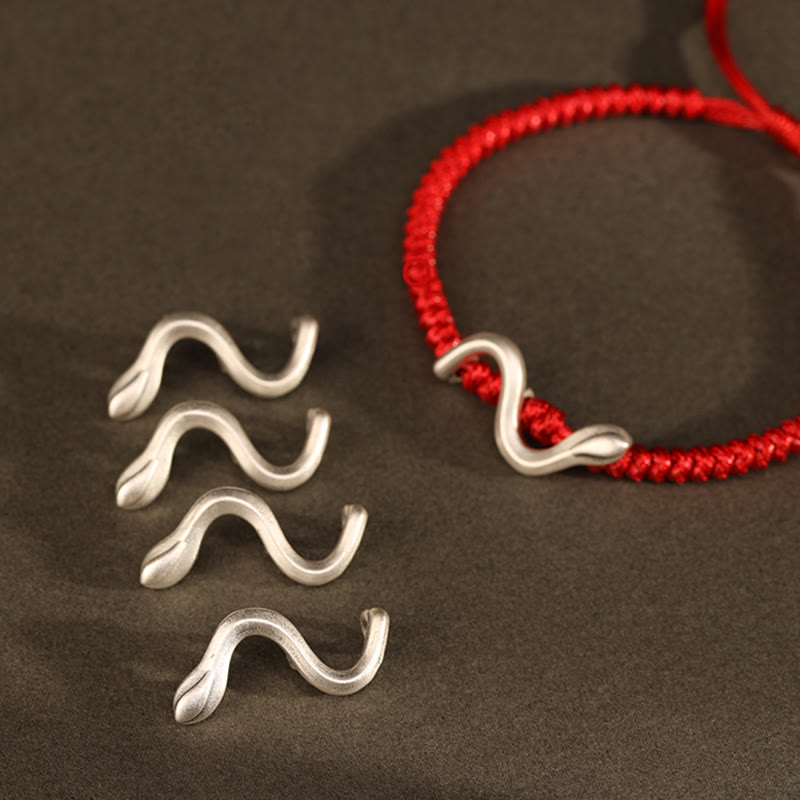 KarmaRipple's Red String 999 Sterling Silver Year of the Snake Strength Bracelet p6