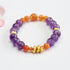 Amethyst Golden Silk Jade(Wrist Circumference: 14-16cm)