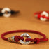 Dark Red String 999 Sterling Silver / 14-17cm