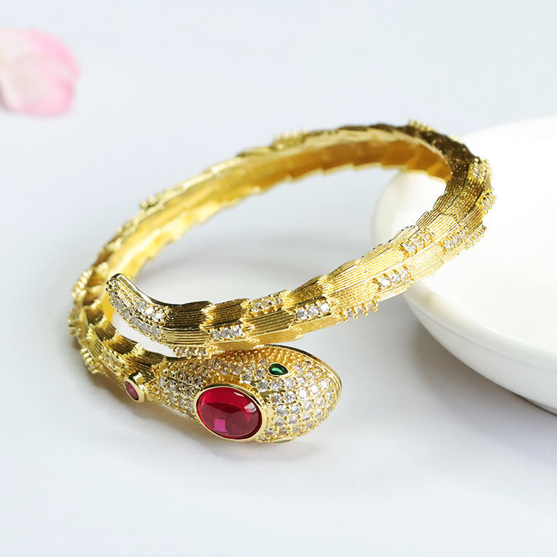 KarmaRipple's Bronze Year of the Snake Strength Bracelet Bangle p2