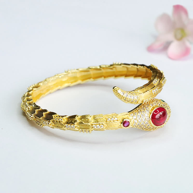 KarmaRipple's Bronze Year of the Snake Strength Bracelet Bangle p4