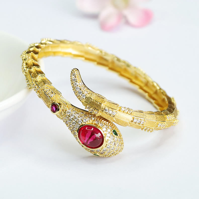 KarmaRipple's Bronze Year of the Snake Strength Bracelet Bangle p5