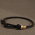 Black String / 925 Sterling Silver Coin Ring