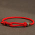 Red String / 925 Sterling Silver Coin Ring