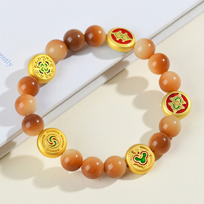 KarmaRipple's Bodhi Seed Five Directions Gods of Wealth Wisdom Bracelet p2