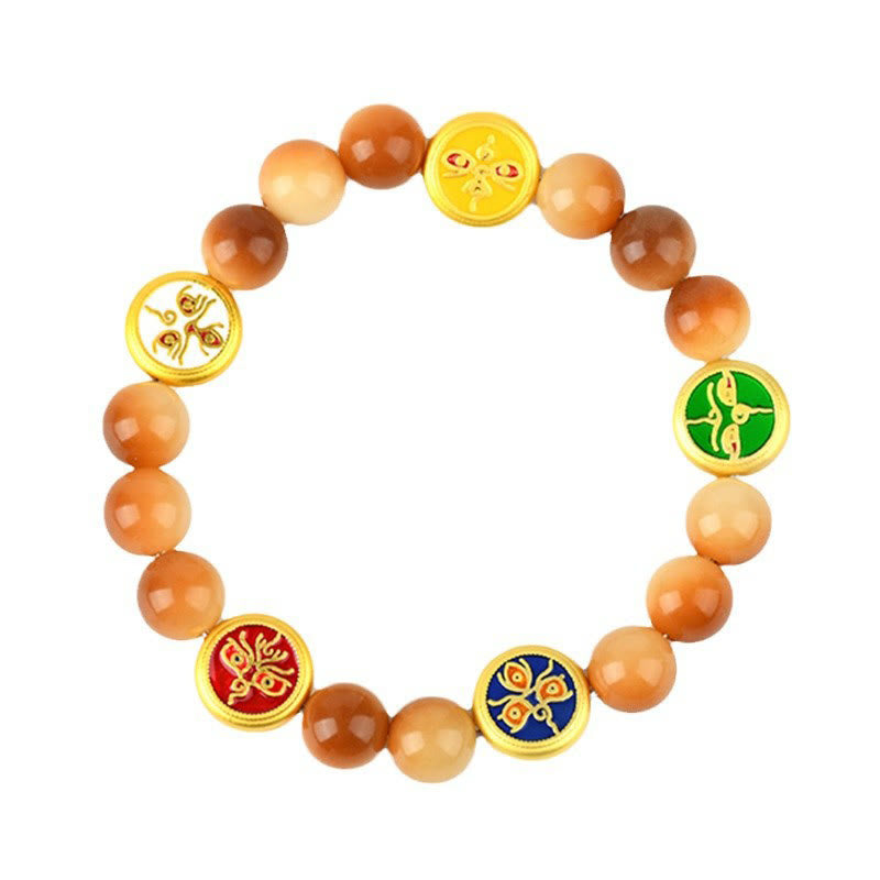 KarmaRipple's Bodhi Seed Five Directions Gods of Wealth Wisdom Bracelet p8