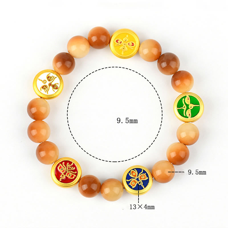 KarmaRipple's Bodhi Seed Five Directions Gods of Wealth Wisdom Bracelet p7