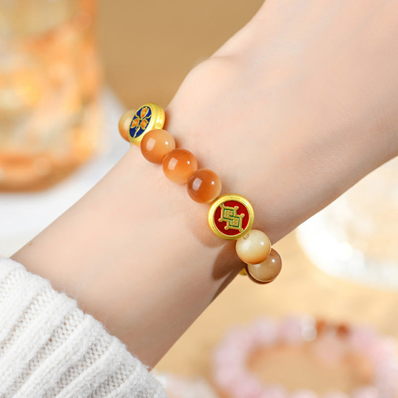 KarmaRipple's Bodhi Seed Five Directions Gods of Wealth Wisdom Bracelet p6