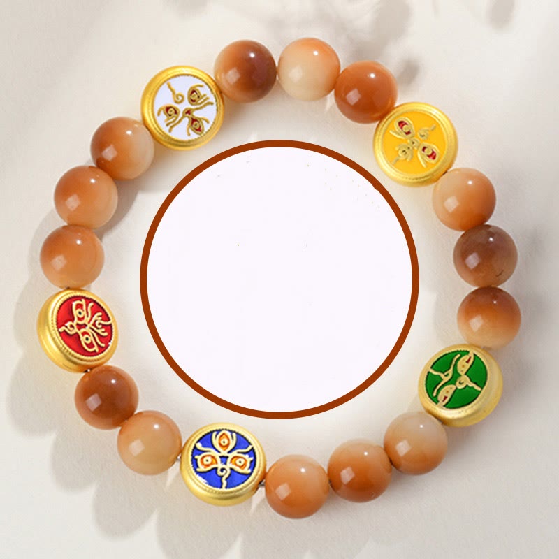 KarmaRipple's Bodhi Seed Five Directions Gods of Wealth Wisdom Bracelet p1