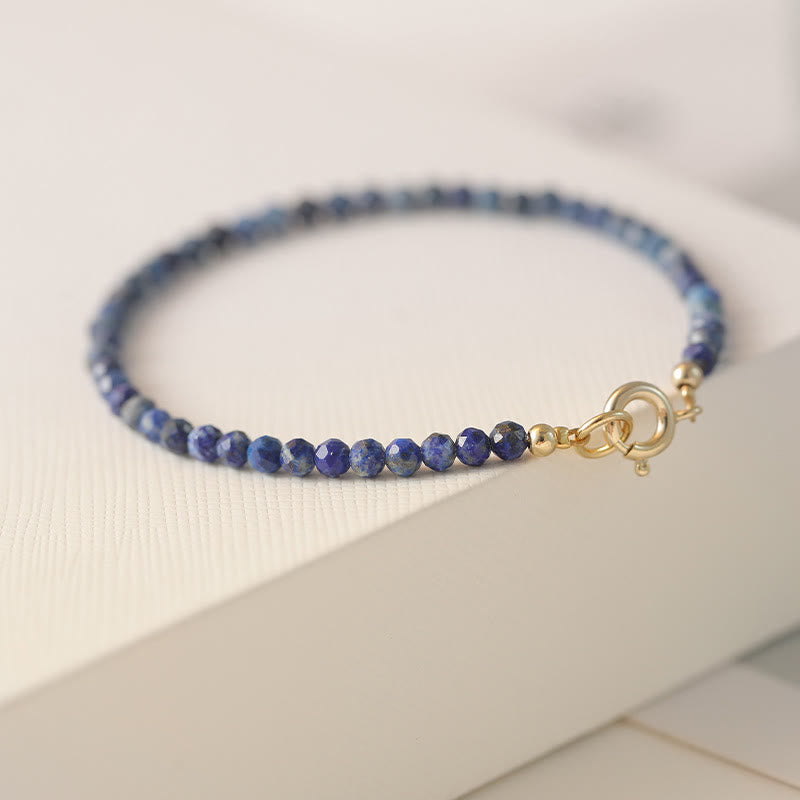 KarmaRipple's Small Lazurite Ultra-Thin Beadwork Balance Bracelet p4