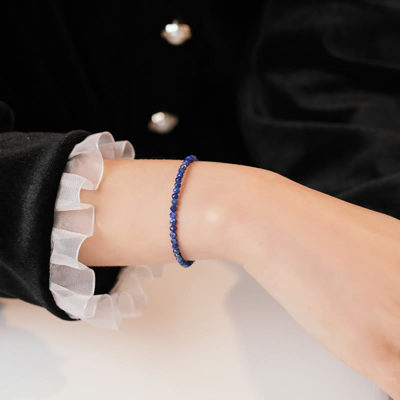 KarmaRipple's Small Lazurite Ultra-Thin Beadwork Balance Bracelet p9