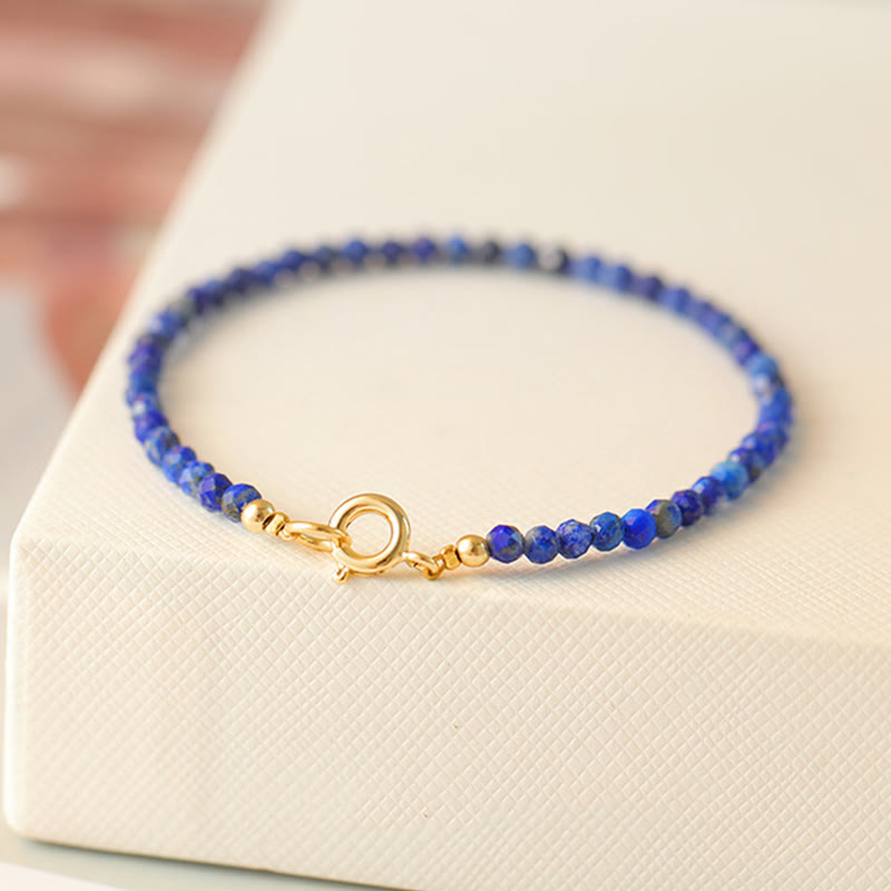 KarmaRipple's Small Lazurite Ultra-Thin Beadwork Balance Bracelet p3