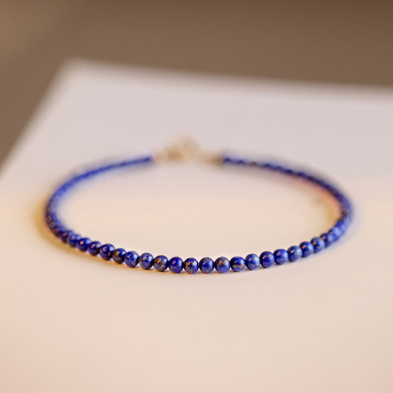 KarmaRipple's Small Lazurite Ultra-Thin Beadwork Balance Bracelet p16
