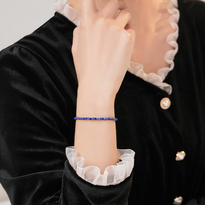 KarmaRipple's Small Lazurite Ultra-Thin Beadwork Balance Bracelet p6