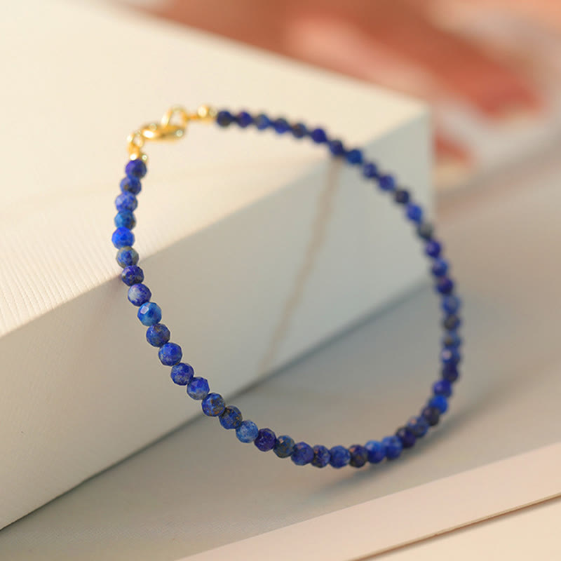 KarmaRipple's Small Lazurite Ultra-Thin Beadwork Balance Bracelet p5