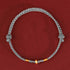 999 Gold Anklet(Circumference 19-23cm) / Blue Rope