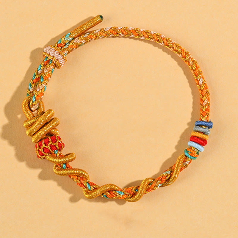 KarmaRipple's Colorful String Snake Dragon Year of the Snake Fortune Bracelet p32