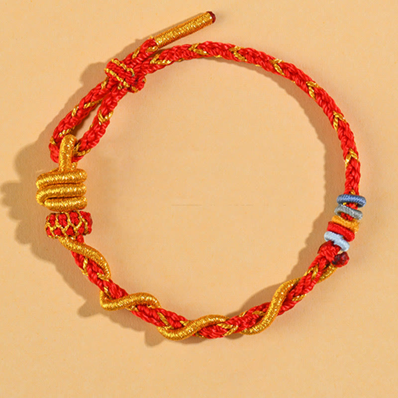 KarmaRipple's Colorful String Snake Dragon Year of the Snake Fortune Bracelet p35