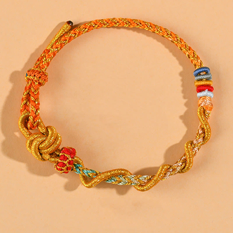 KarmaRipple's Colorful String Snake Dragon Year of the Snake Fortune Bracelet p38