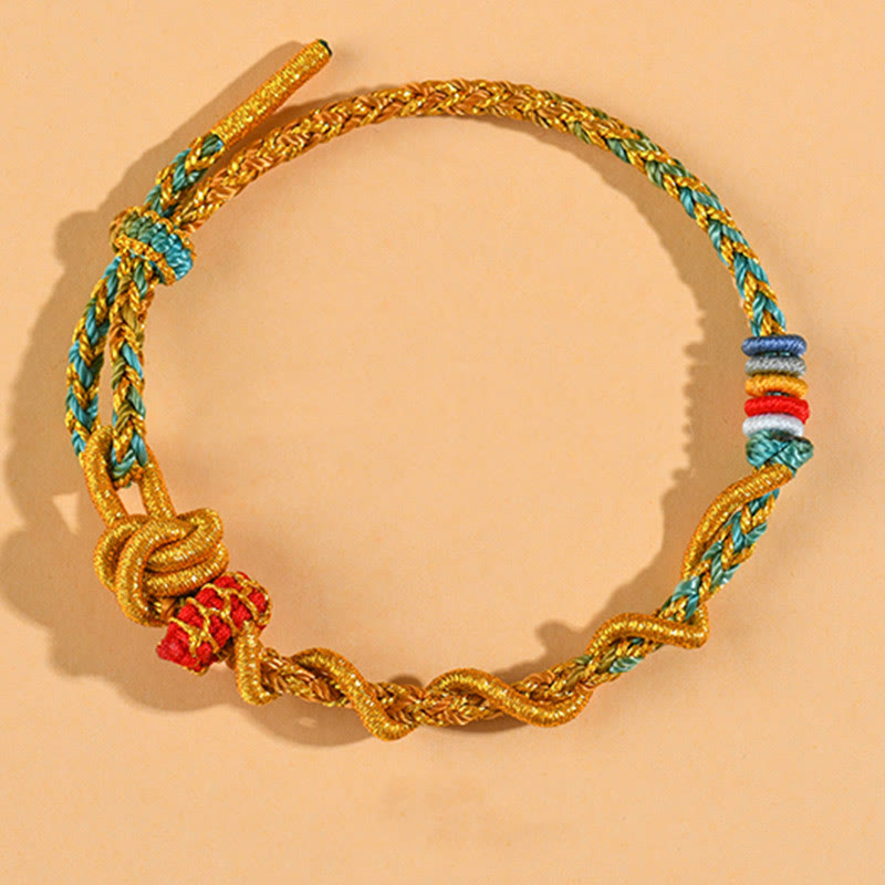 KarmaRipple's Colorful String Snake Dragon Year of the Snake Fortune Bracelet p39