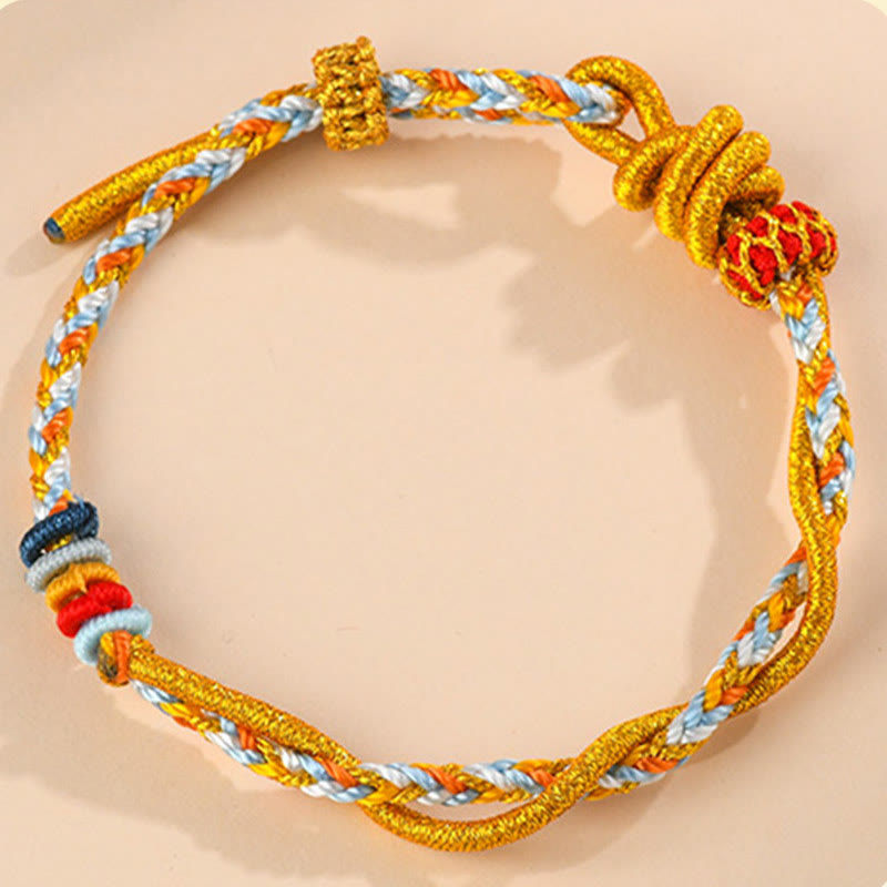 KarmaRipple's Colorful String Snake Dragon Year of the Snake Fortune Bracelet p10