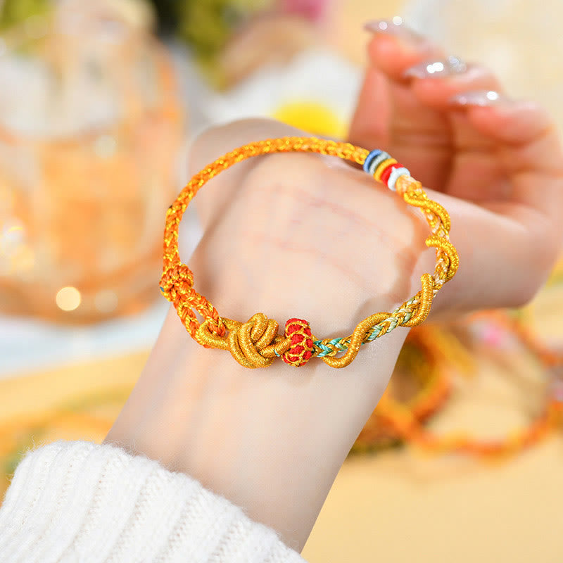KarmaRipple's Colorful String Snake Dragon Year of the Snake Fortune Bracelet p26