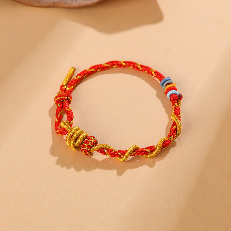 KarmaRipple's Colorful String Snake Dragon Year of the Snake Fortune Bracelet p19