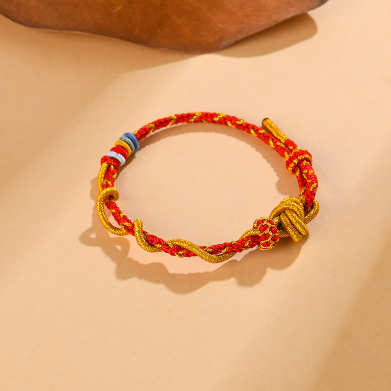 KarmaRipple's Colorful String Snake Dragon Year of the Snake Fortune Bracelet p21
