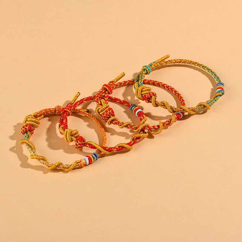 KarmaRipple's Colorful String Snake Dragon Year of the Snake Fortune Bracelet p30