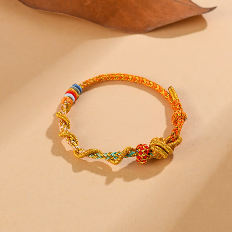 KarmaRipple's Colorful String Snake Dragon Year of the Snake Fortune Bracelet p25
