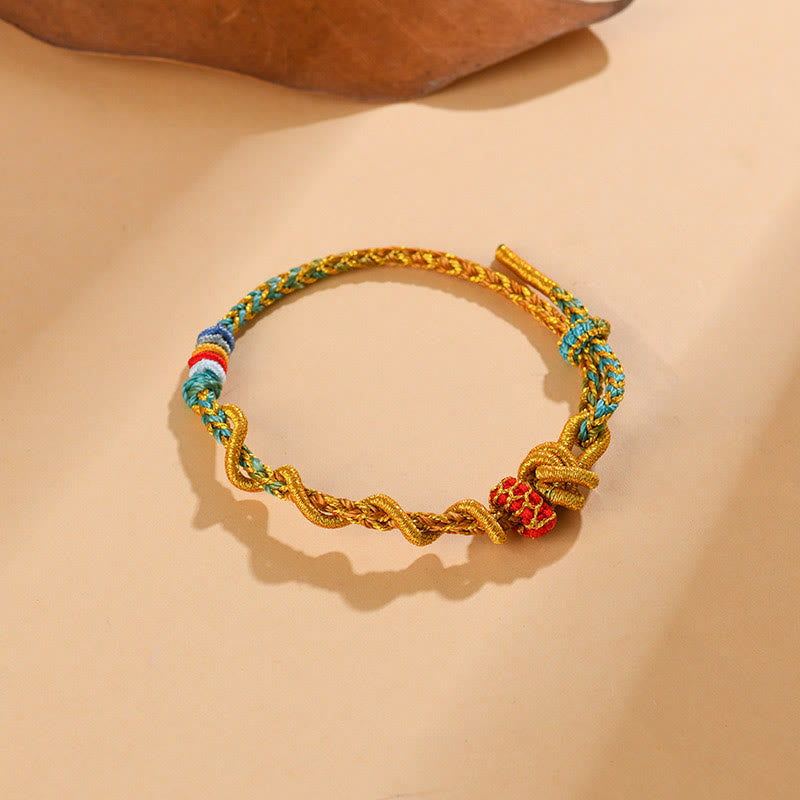 KarmaRipple's Colorful String Snake Dragon Year of the Snake Fortune Bracelet p27