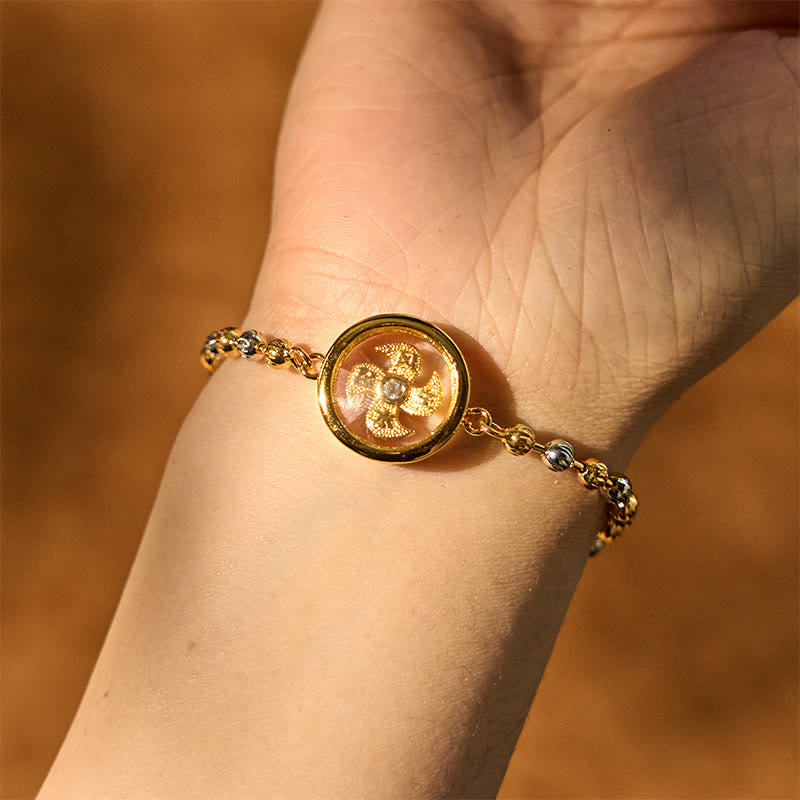 KarmaRipple's Feng Sheng Shui Qi Bronze Brass Rotatable Windmill Bead Protection Woven Bracelet p4