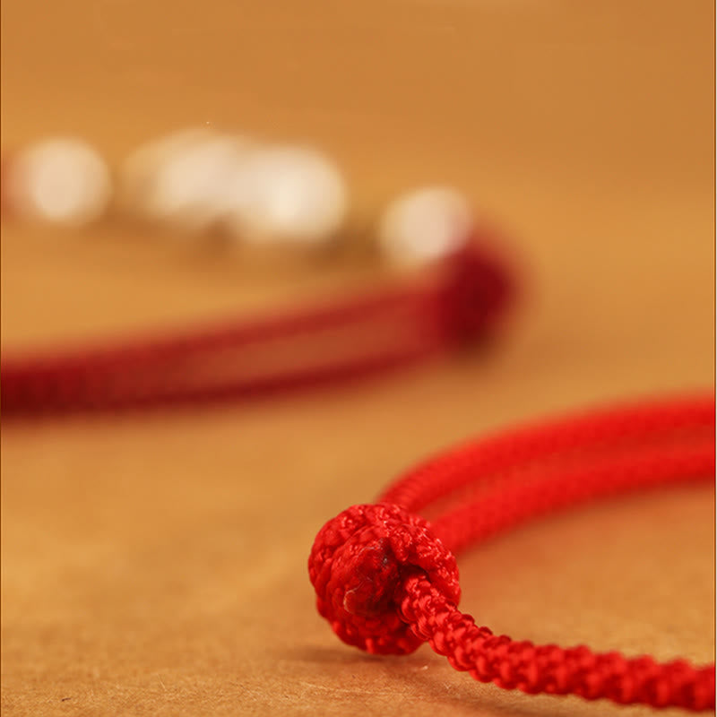 KarmaRipple's Red String 999 Sterling Silver Year Of The Snake Anklet p9