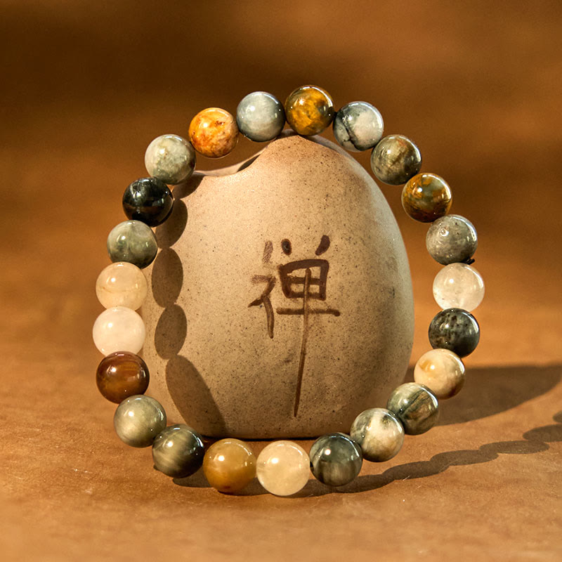 KarmaRipple's Authentic Eagle's Eye Stone Confidence Positive Bracelet p6