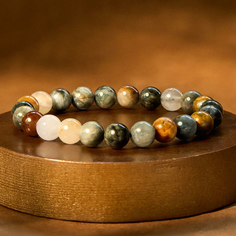 KarmaRipple's Authentic Eagle's Eye Stone Confidence Positive Bracelet p5