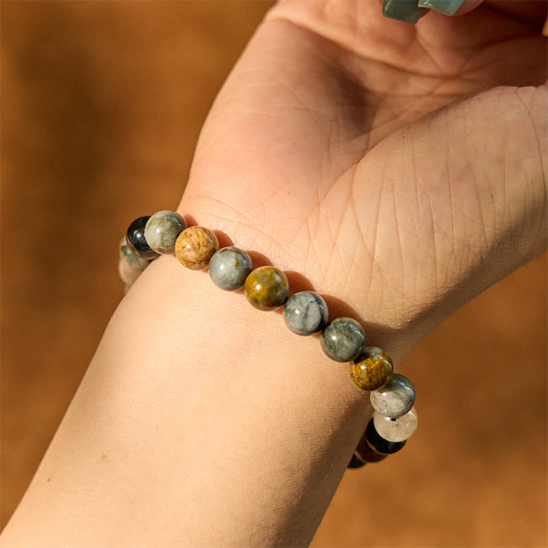 KarmaRipple's Authentic Eagle's Eye Stone Confidence Positive Bracelet p7