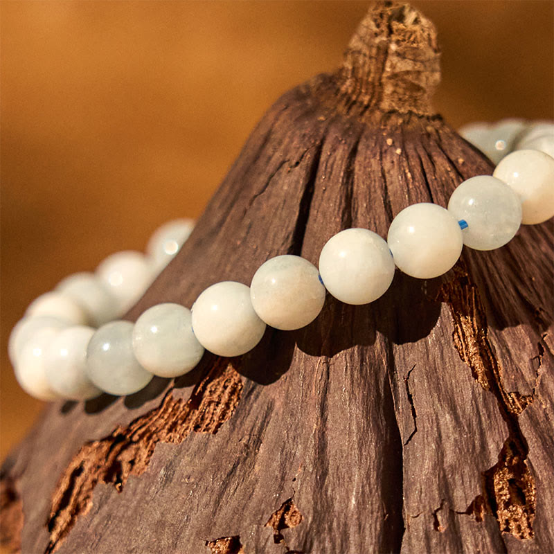 KarmaRipple's Authentic Aquamarine Balancing Bead Bracelet p3