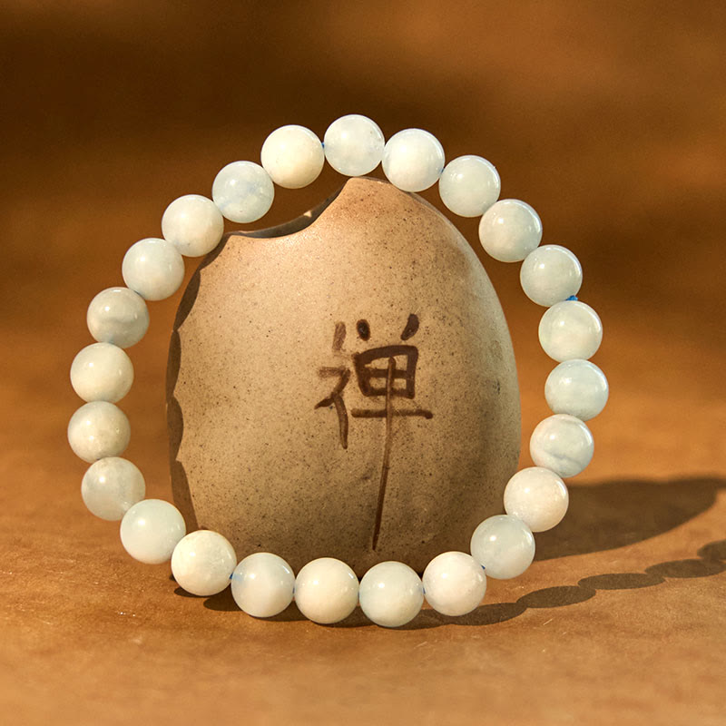 KarmaRipple's Authentic Aquamarine Balancing Bead Bracelet p2
