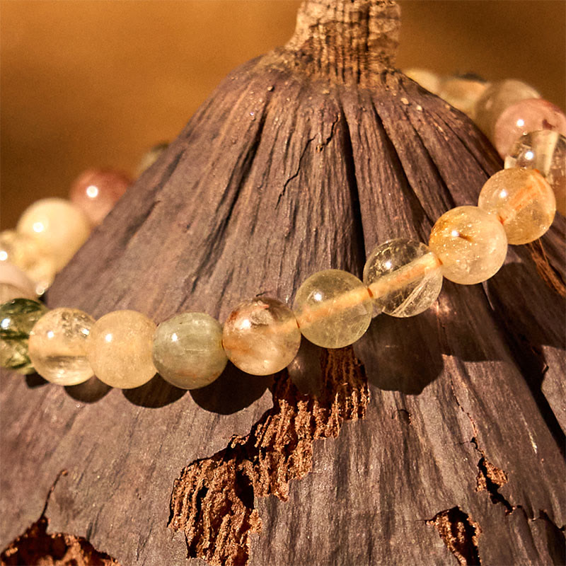 KarmaRipple's Authentic Multicolored Rutilated Quartz Spiritual Growth Bracelet p3