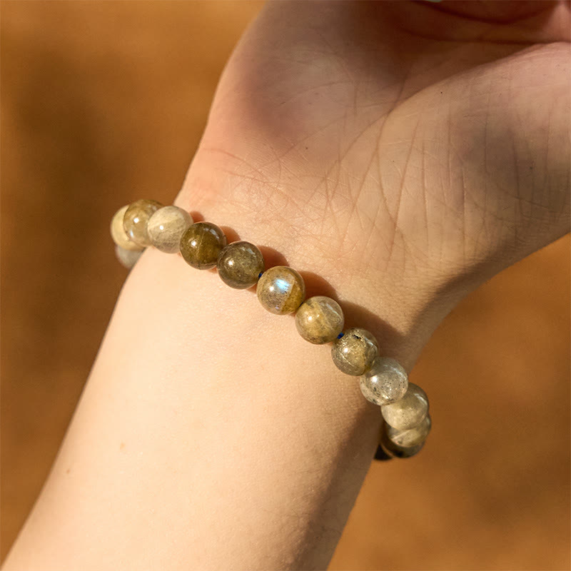 KarmaRipple's Authentic Labradorite Beadwork Balancing Support Bracelet p4