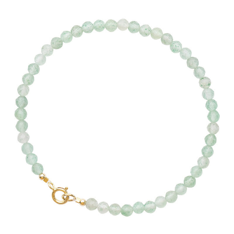 KarmaRipple's 3mm Small Green Aventurine Ultra-Thin Beadwork Fortune Bracelet p13