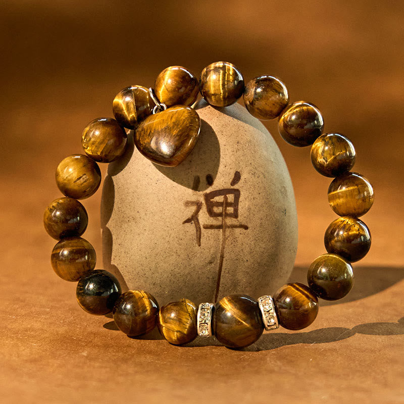 KarmaRipple's Various Gemstone Green Aventurine Love Heart Balance Bracelet p24