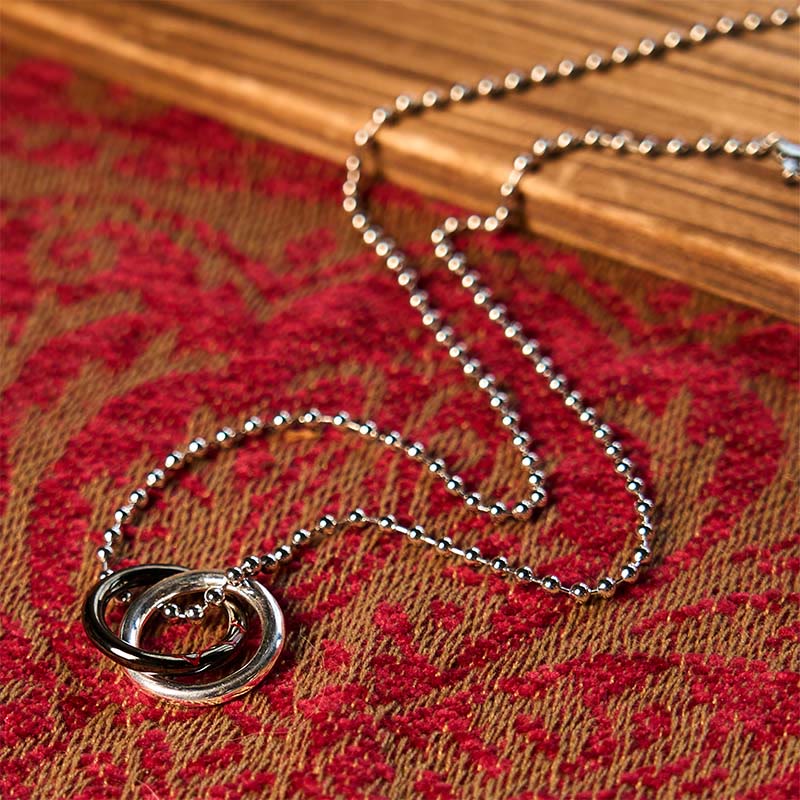 KarmaRipple's Bronze Qiankun Hoop Big Dipper Fortune Pendant Necklace p4