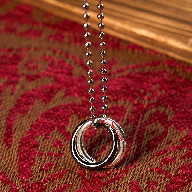 KarmaRipple's Bronze Qiankun Hoop Big Dipper Fortune Pendant Necklace p3