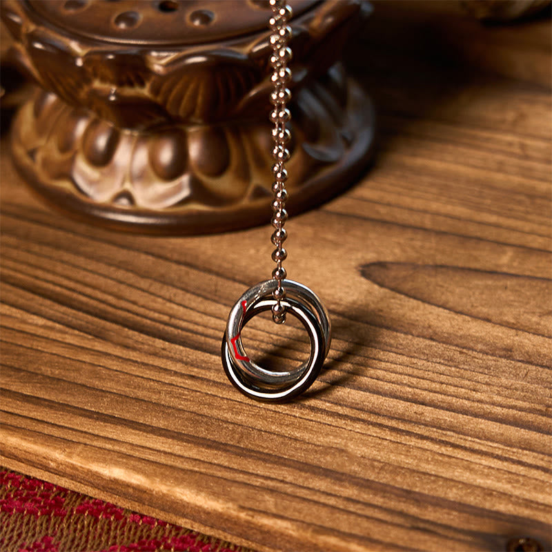 KarmaRipple's Bronze Qiankun Hoop Big Dipper Fortune Pendant Necklace p5