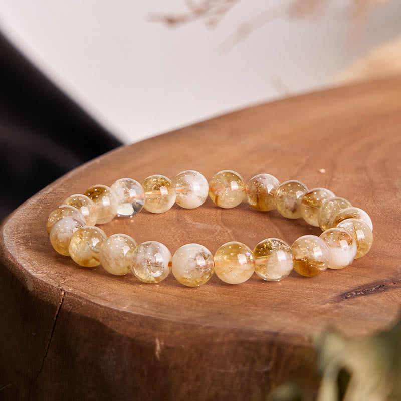 KarmaRipple's Authentic Citrine Snowflake Gemstone Prosperity Bracelet p18
