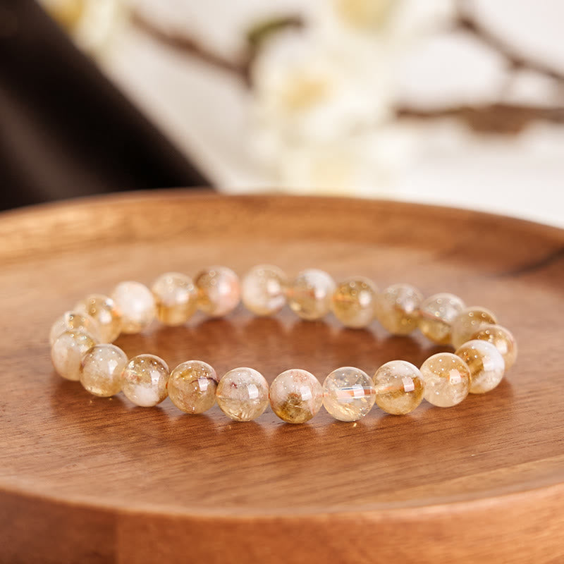 KarmaRipple's Authentic Citrine Snowflake Gemstone Prosperity Bracelet p2
